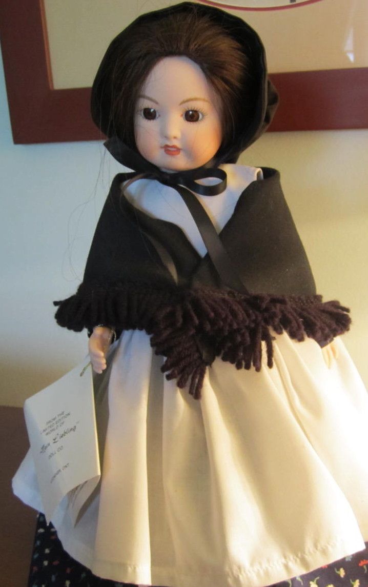DOLL,Porcelain/Bisque Amish Dress, Adorable, Marked, Mein Liebling Collection DOLL,Porcelain/Bisque Amish Dress, Adorable, Marked, Mein Liebling Collection