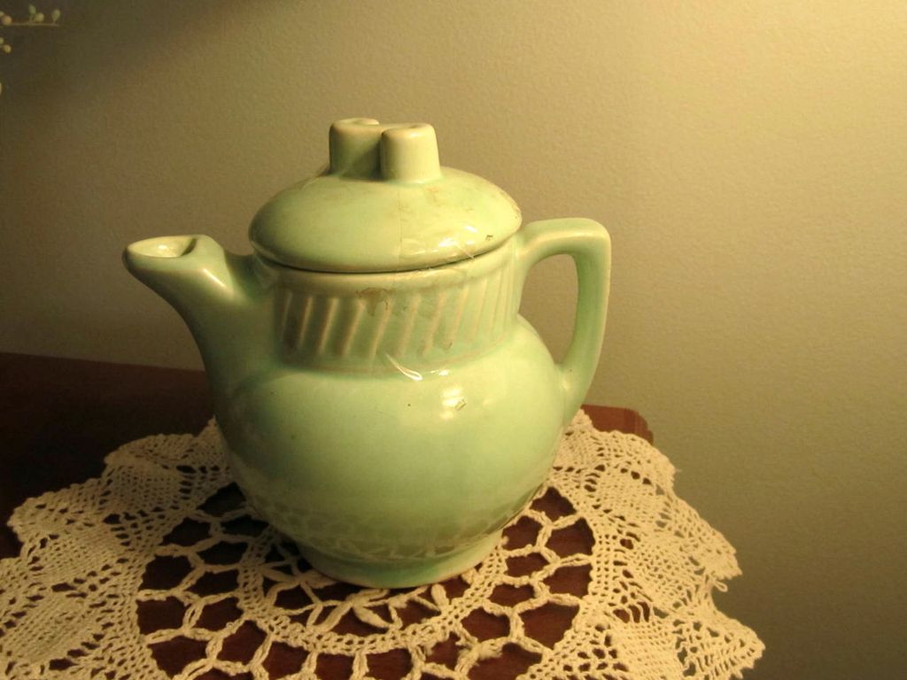 TEA Pot, Salada Tea Pot, Vintage, Mint Green, Advertising TEA Pot, Salada Tea Pot, Vintage, Mint Green, Advertising