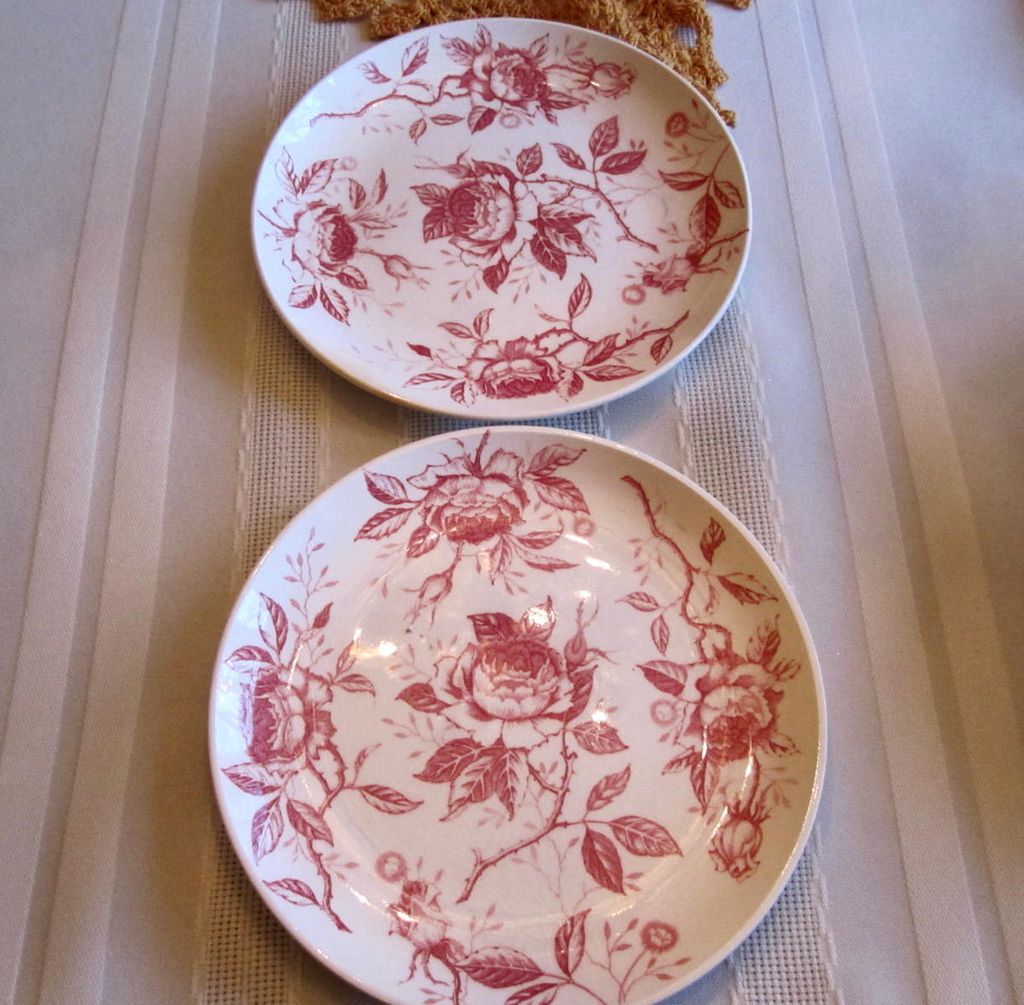 PLATES, Pink Transfer, #2, Charming PLATES, Pink Transfer, #2, Charming