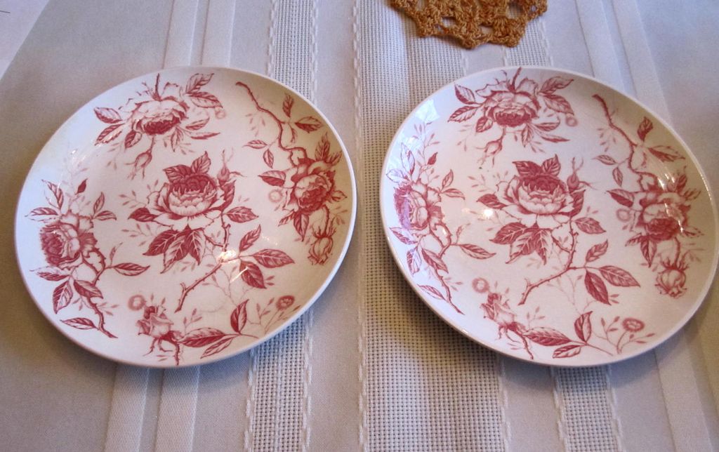 PLATES, Pink Transfer, #2, Charming PLATES, Pink Transfer, #2, Charming