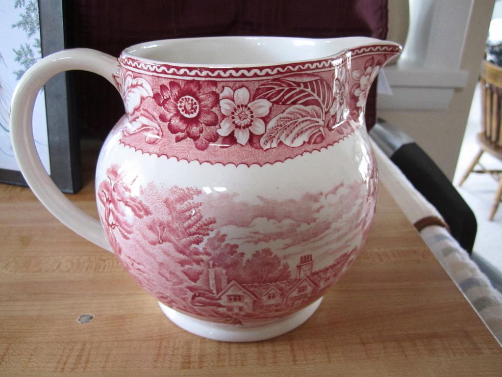 PITCHER, Pink Transfer, Marked, Mint Condition PITCHER, Pink Transfer, Marked, Mint Condition