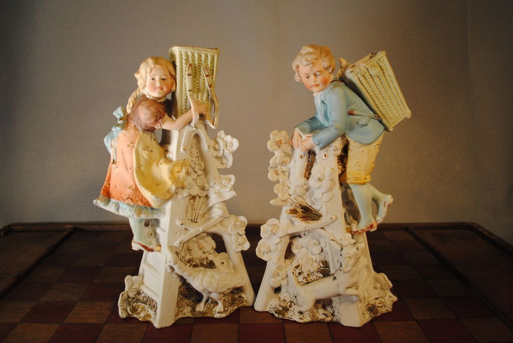 Carl Schneider Pair of Bud Vases: Piano Babies Carl Schneider Pair of Bud Vases: Piano Babies