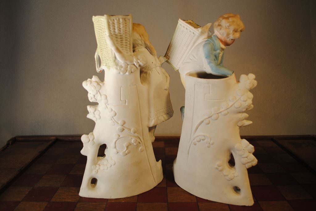 Carl Schneider Pair of Bud Vases: Piano Babies Carl Schneider Pair of Bud Vases: Piano Babies
