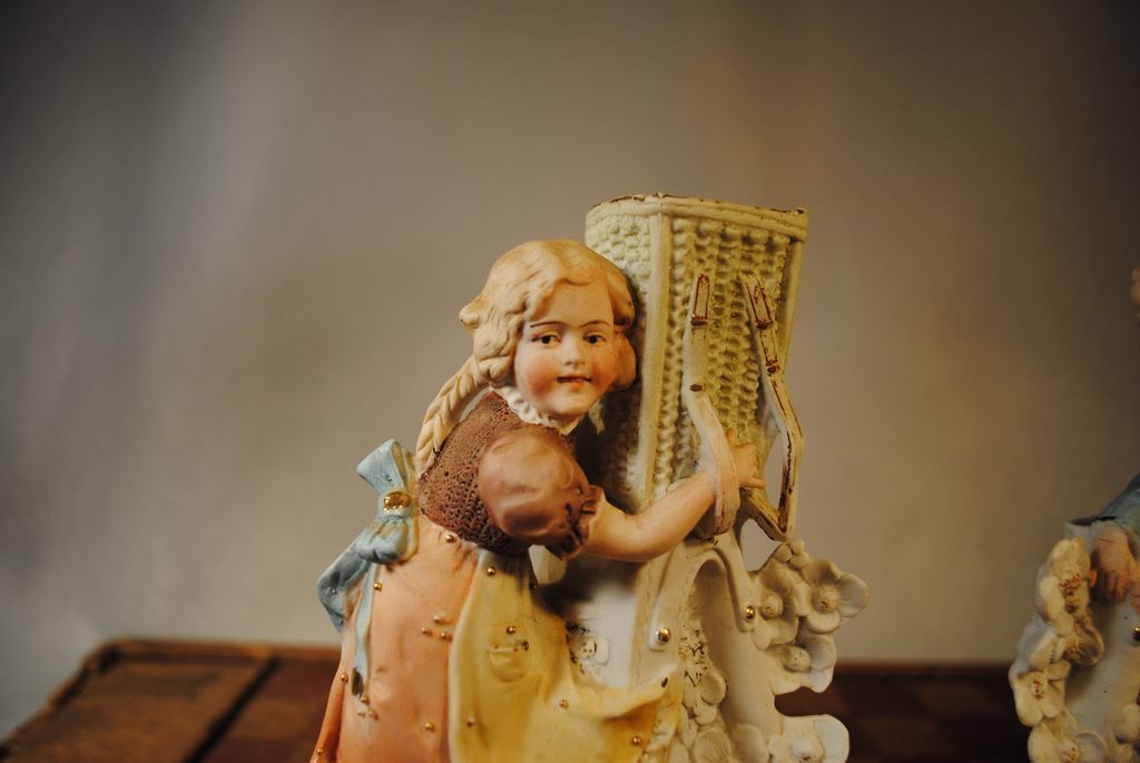 Carl Schneider Pair of Bud Vases: Piano Babies Carl Schneider Pair of Bud Vases: Piano Babies