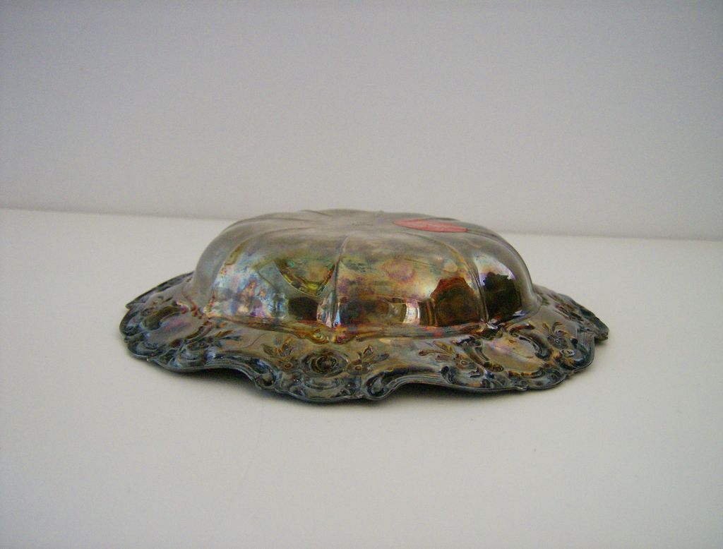 Towle Silverplate Bon Bon Bowl ~ Old Master Embossed Towle Silverplate Bon Bon Bowl ~ Old Master Embossed