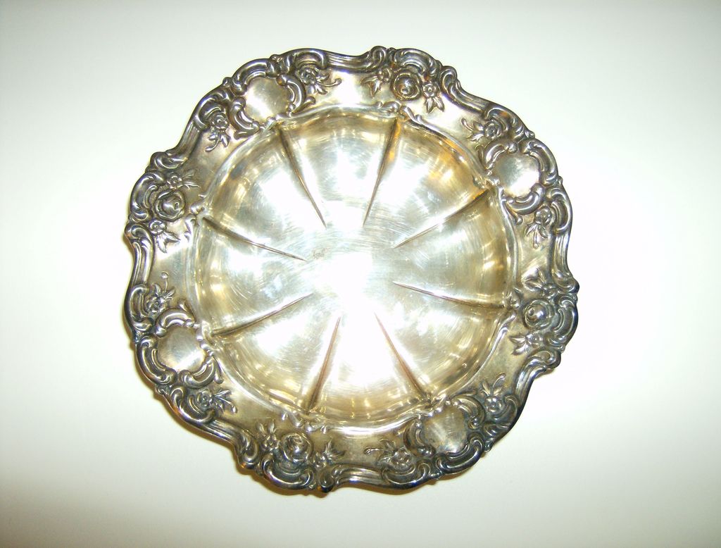 Towle Silverplate Bon Bon Bowl ~ Old Master Embossed Towle Silverplate Bon Bon Bowl ~ Old Master Embossed