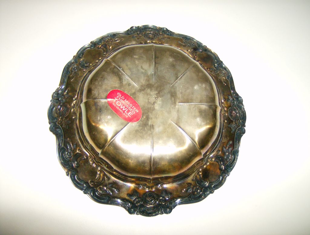 Towle Silverplate Bon Bon Bowl ~ Old Master Embossed Towle Silverplate Bon Bon Bowl ~ Old Master Embossed