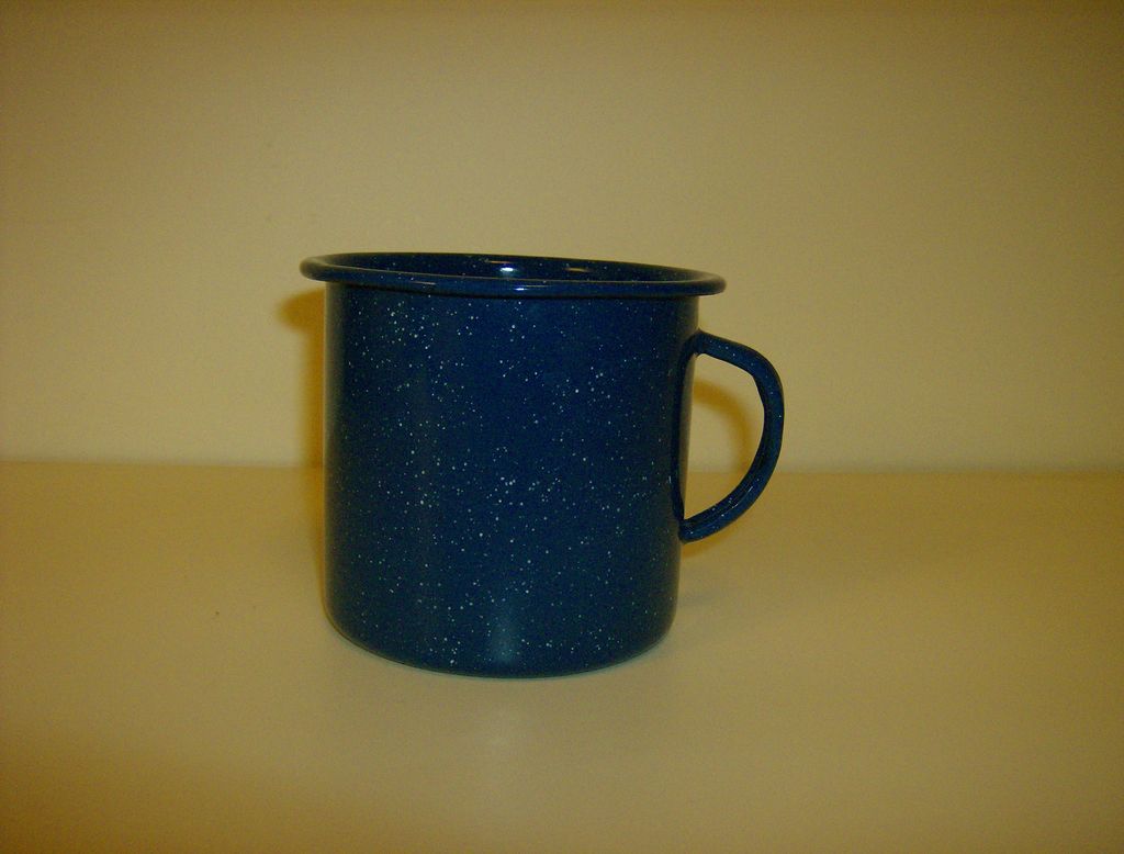 Cup Ruby Enamelware enamel vintage cup  from on Coffee Lane marysmenagerie Vintage