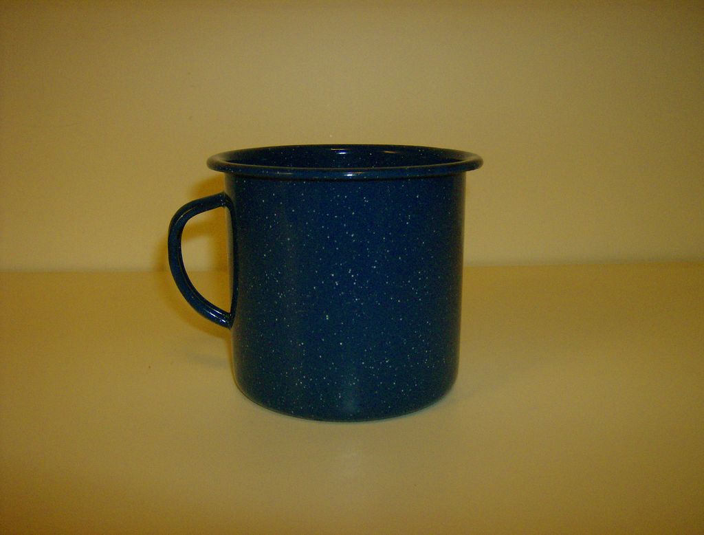Cup Ruby Lane on from vintage marysmenagerie enamelware cup Coffee  Vintage Enamelware