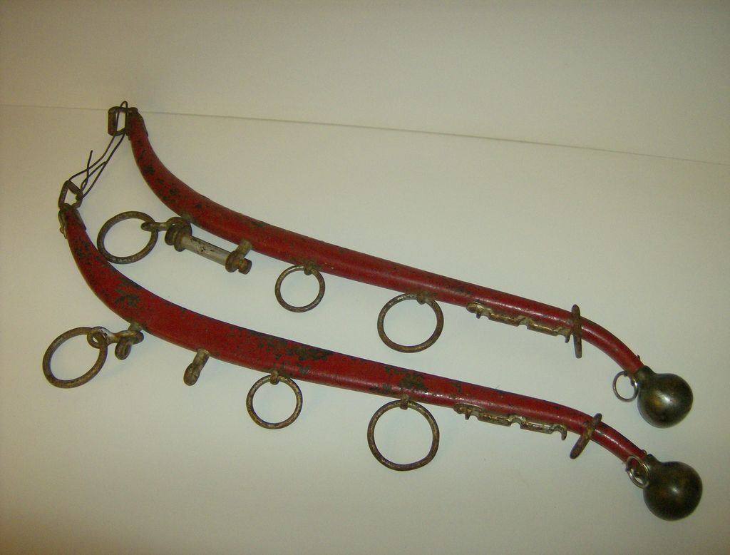 Horse Harness Hames with Rings & Brass Balls from marysmenagerie on