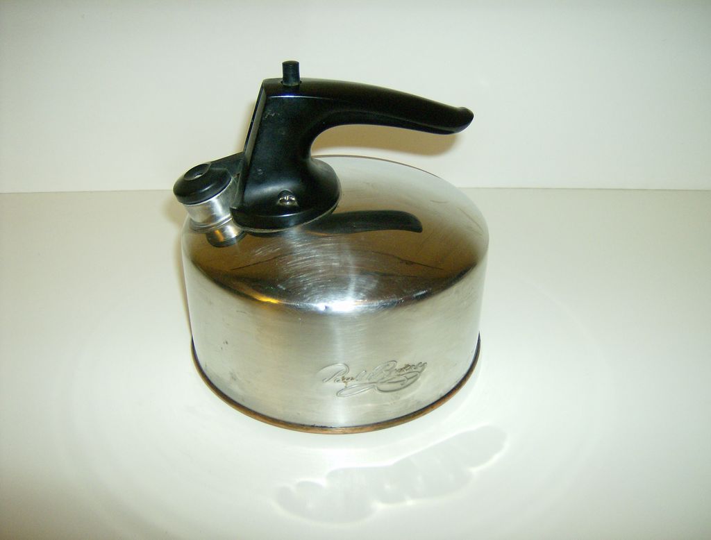 Revere Ware Whistling Tea Kettle from marysmenagerie on Ruby Lane