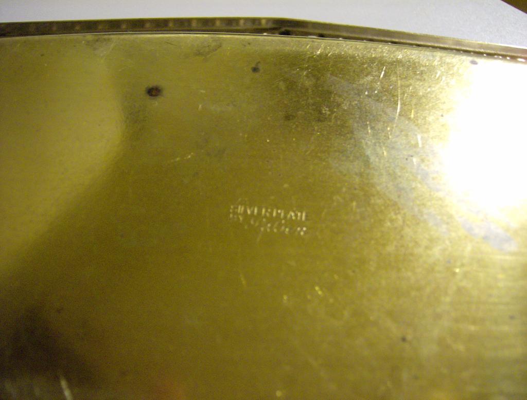 Laben Silver Plate Butter Dish with Glass Insert Laben Silver Plate Butter Dish with Glass Insert