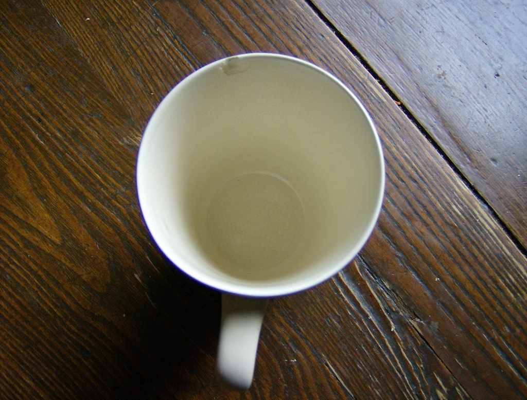 New Devon Pottery Hand painted Cartoon Mug New Devon Pottery Hand painted Cartoon Mug