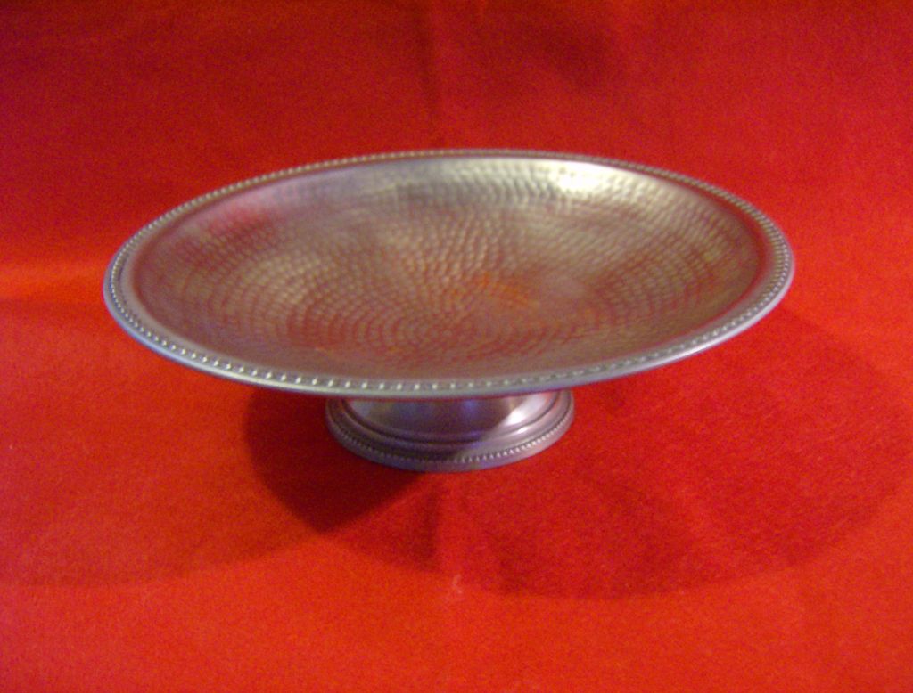 Hammered Brass Pedestal Fruit Bowl ~ Made in India Hammered Brass Pedestal Fruit Bowl ~ Made in India