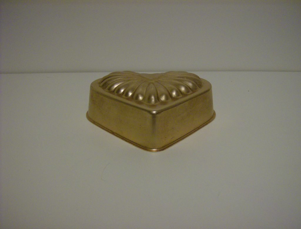 Copper Color Aluminum Heart Jello Mold Copper Color Aluminum Heart Jello Mold
