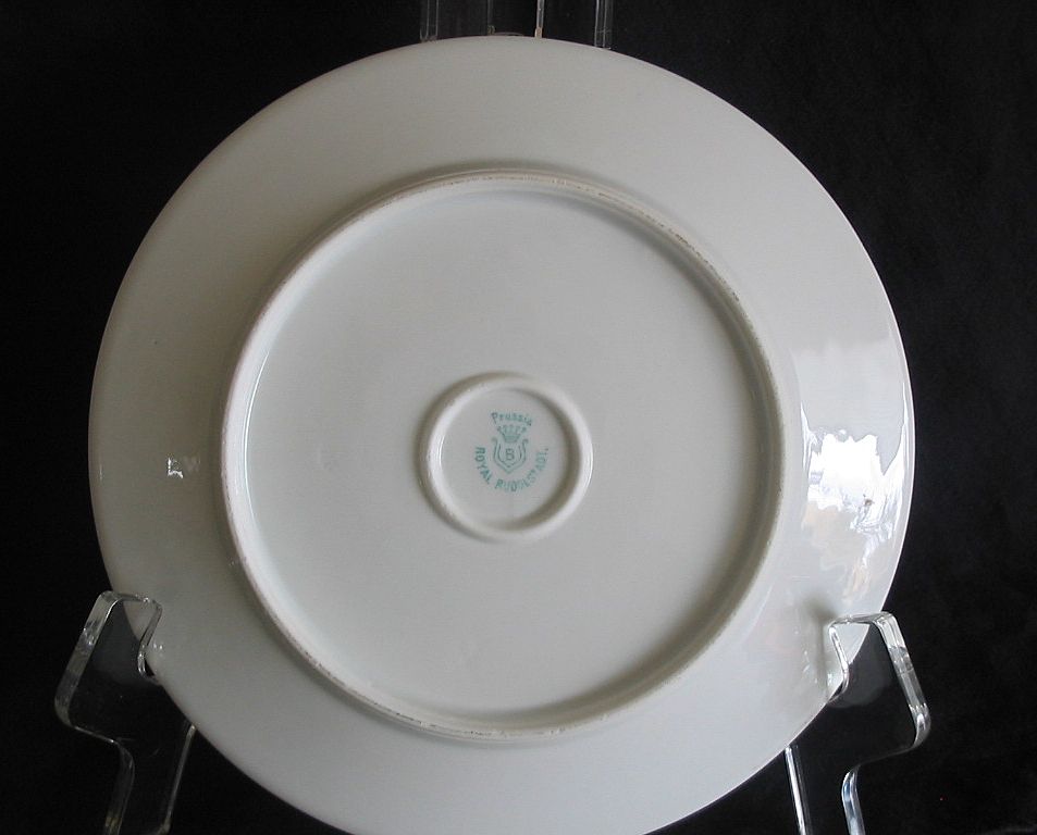 RS Prussia Hand Painted Plate, Sheep Herder Scene RS Prussia Hand Painted Plate, Sheep Herder Scene