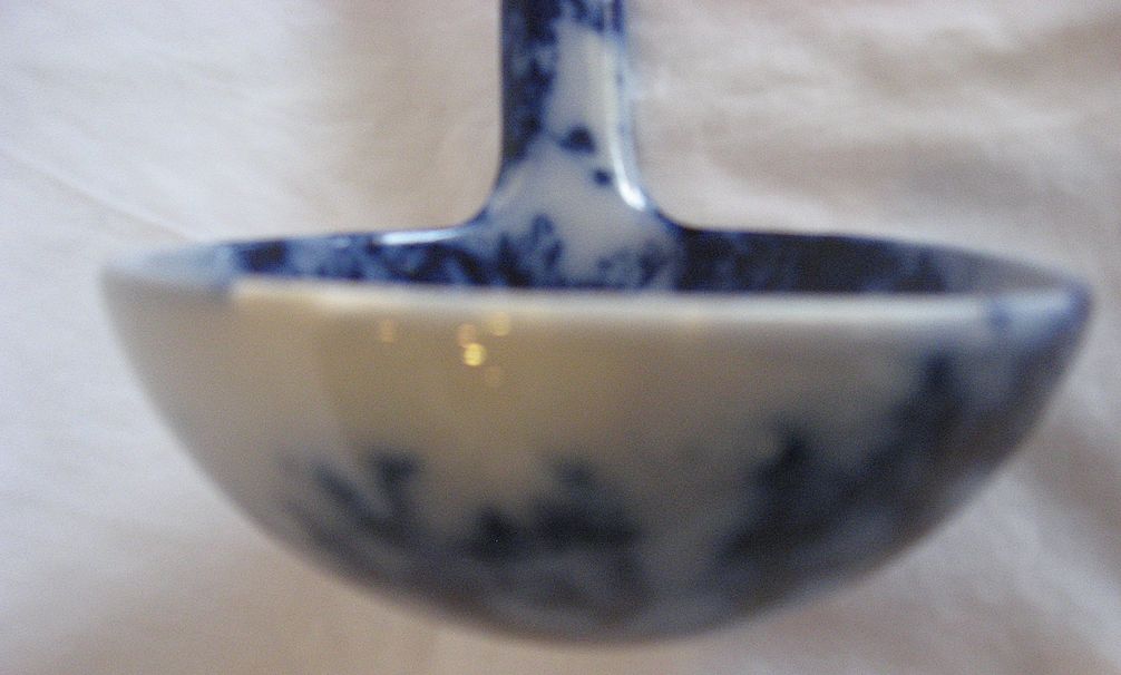 SALE: Flow Blue RARE 12" Soup Ladle, Covered In Flowers SALE: Flow Blue RARE 12" Soup Ladle, Covered In Flowers