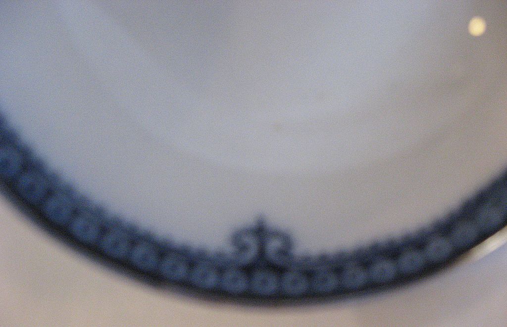 Flow Blue Soup Ladle "Hamilton" By Burgess & Leigh Flow Blue Soup Ladle "Hamilton" By Burgess & Leigh