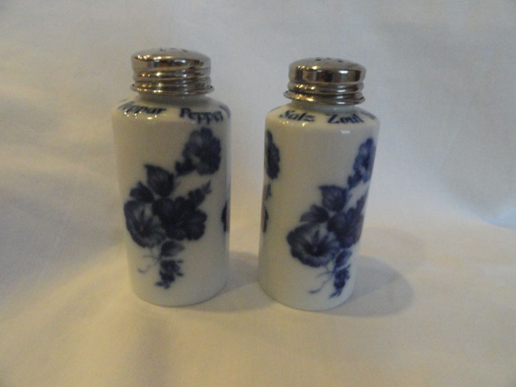Salt & Pepper Shakers By Gerold Porzleian, Tettau Germany Salt & Pepper Shakers By Gerold Porzleian, Tettau Germany