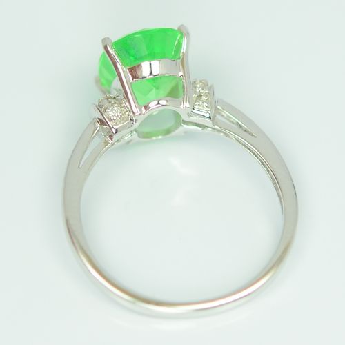 Green Emerald Gemstone Ring, Beautious Color Green Green Emerald Gemstone Ring, Beautious Color Green