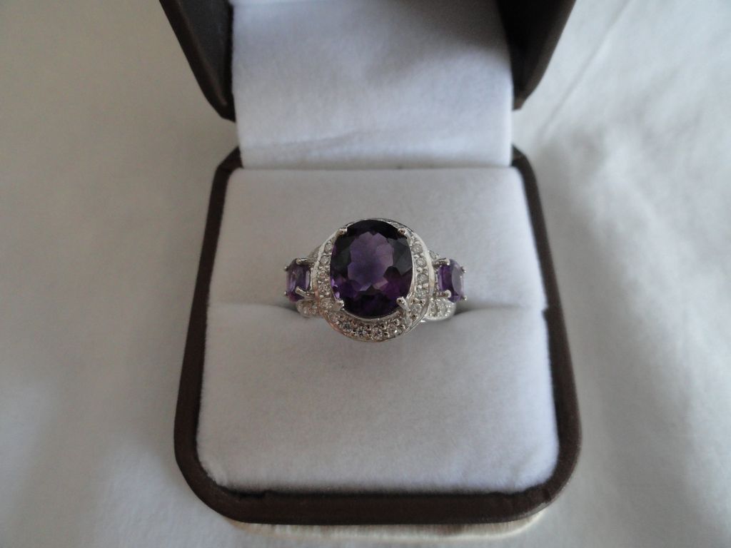 SALE: Majestic Purple Amethyst Gemstone & White Sapphires SALE: Majestic Purple Amethyst Gemstone & White Sapphires