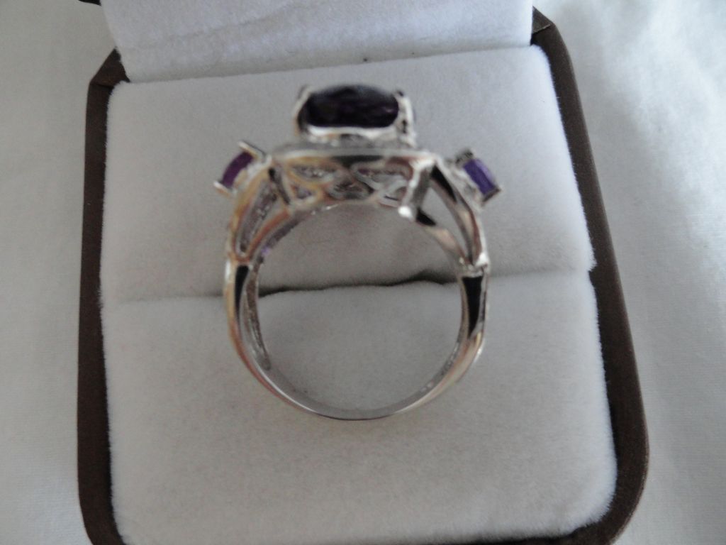SALE: Majestic Purple Amethyst Gemstone & White Sapphires SALE: Majestic Purple Amethyst Gemstone & White Sapphires