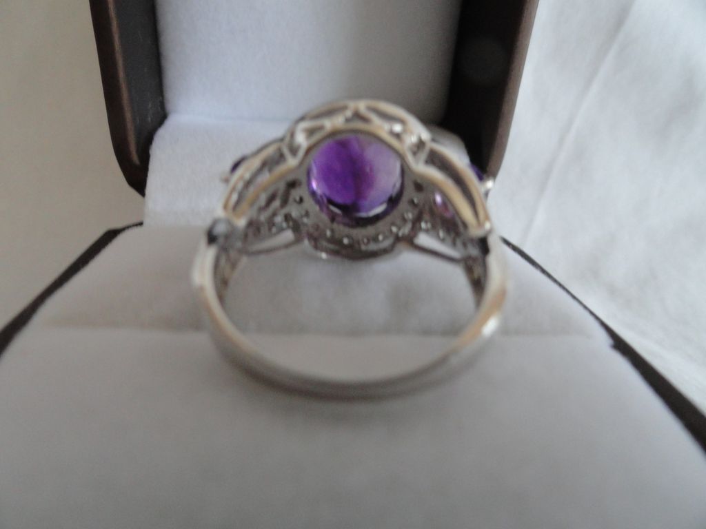 SALE: Majestic Purple Amethyst Gemstone & White Sapphires SALE: Majestic Purple Amethyst Gemstone & White Sapphires