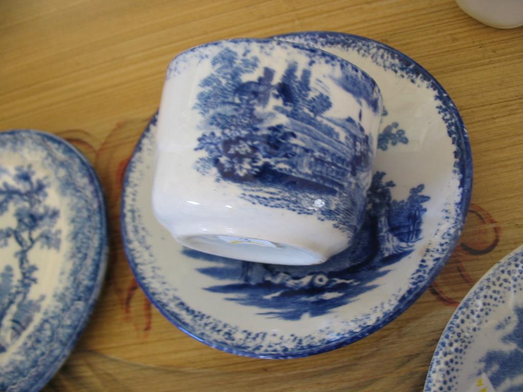 Sale, Flow Blue Ridgways Humphrey's Child's Tea Set, 10 PCS. Mint Sale, Flow Blue Ridgways Humphrey's Child's Tea Set, 10 PCS. Mint