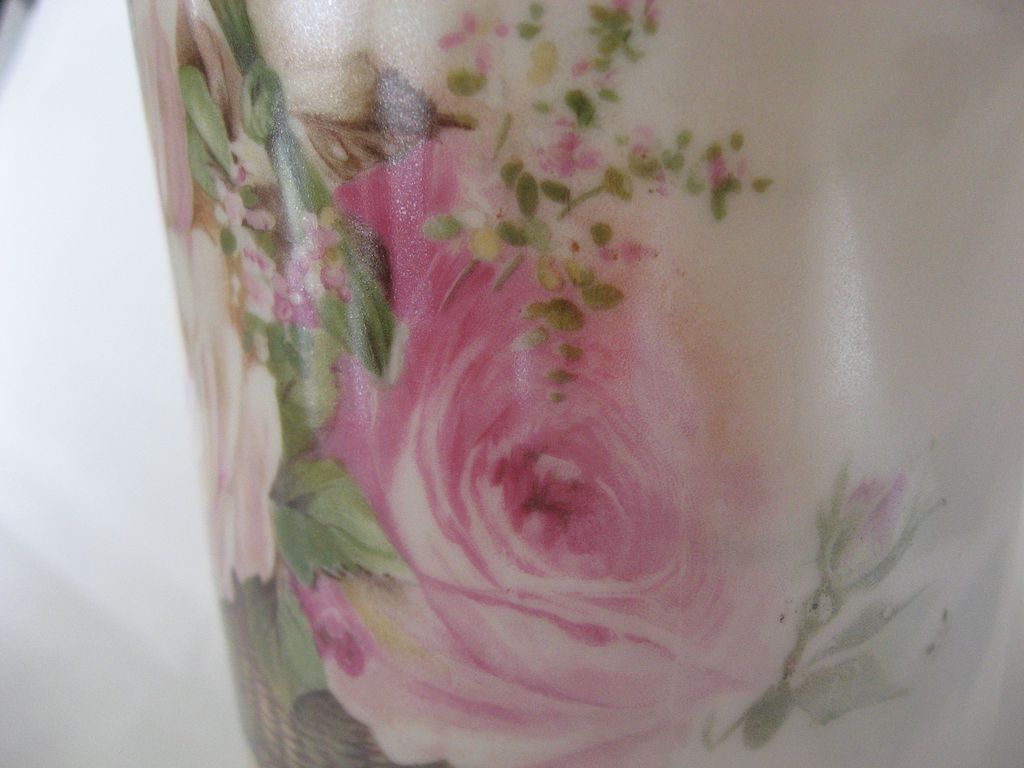 REDUCED: RS Prussia "Hanging Basket" Vase. MINT REDUCED: RS Prussia "Hanging Basket" Vase. MINT