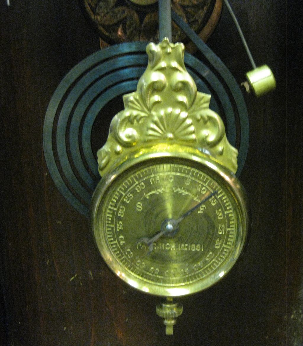 New Haven Mirror Side Shelf Clock, "Occidental", circa 1900 New Haven Mirror Side Shelf Clock, "Occidental", circa 1900