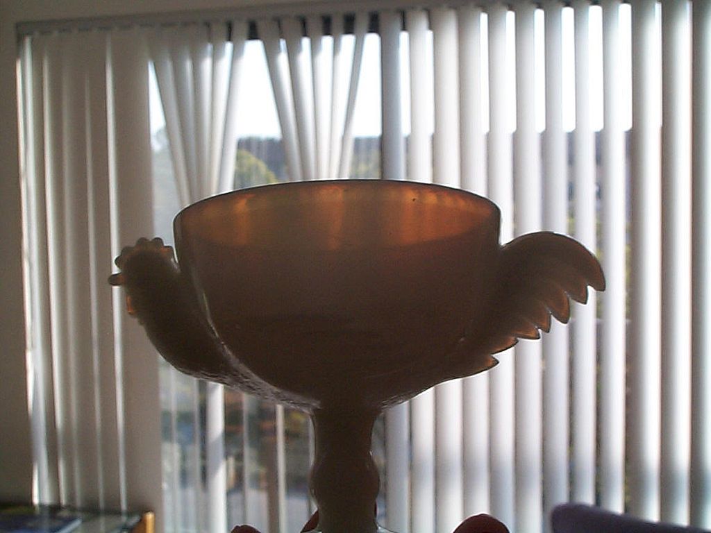 Three Early Westmoreland Chicken Egg Cups - 1940's or earlier Three Early Westmoreland Chicken Egg Cups - 1940's or earlier