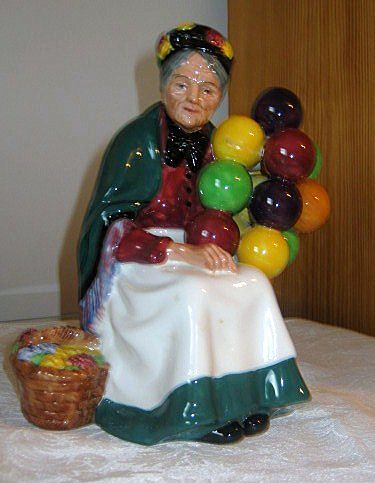Royal Doulton Figurine - Old Lady Selling Balloon - Perfect Condition Royal Doulton Figurine - Old Lady Selling Balloon - Perfect Condition