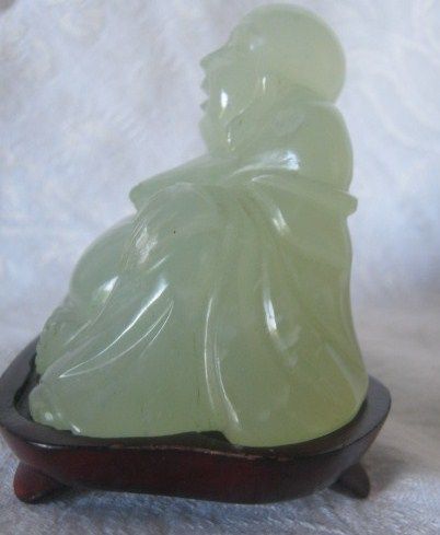 Chinese Jade Carved Buddha Figure Chinese Jade Carved Buddha Figure