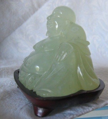 Chinese Jade Carved Buddha Figure Chinese Jade Carved Buddha Figure