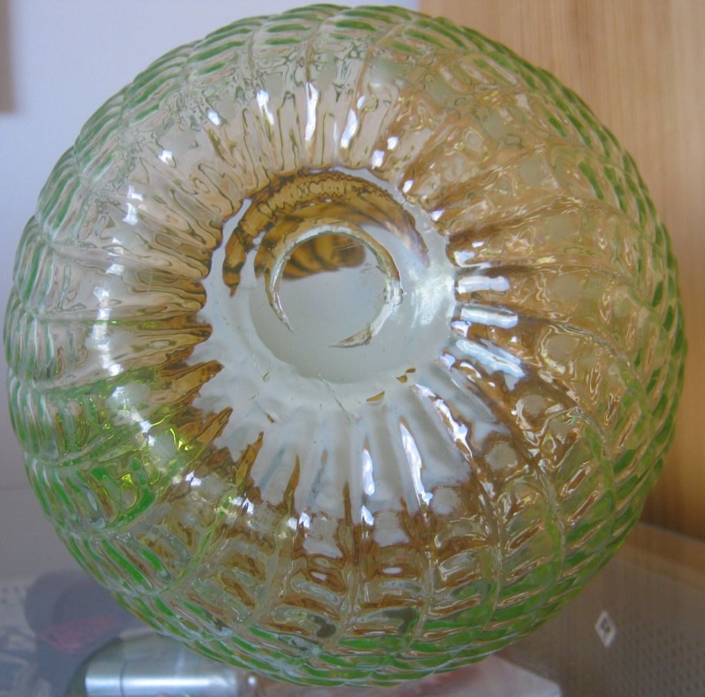 Rare 8" Water Pitcher - Amberina Shading to Vaseline Glass - Stevens & Williams Rare 8" Water Pitcher - Amberina Shading to Vaseline Glass - Stevens & Williams