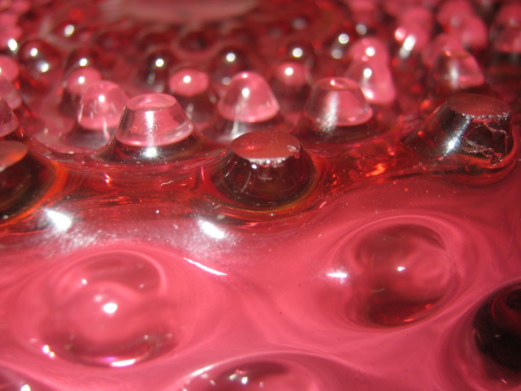 Rare Hobbs Brockunier Dew Drop Cranberry Glass Plate/Bride Bowl Rare Hobbs Brockunier Dew Drop Cranberry Glass Plate/Bride Bowl