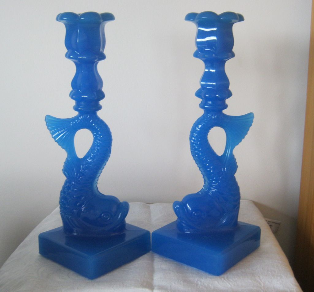 MMA Dolphin Candlestick - Blue MMA Dolphin Candlestick - Blue