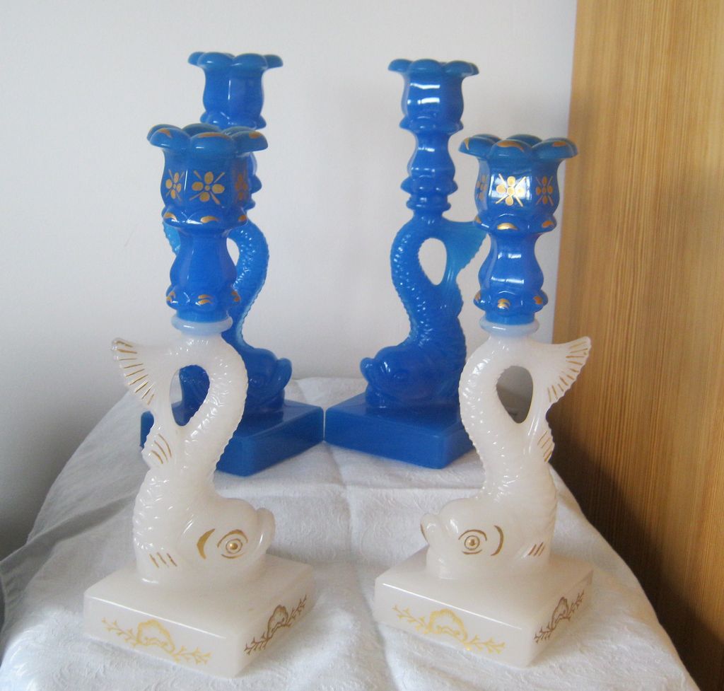 MMA Dolphin Candlestick - Blue MMA Dolphin Candlestick - Blue