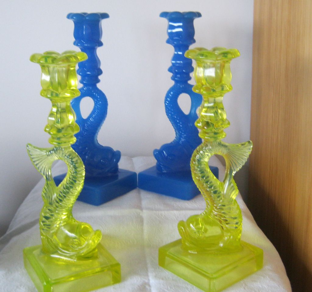 MMA Dolphin Candlestick - Blue MMA Dolphin Candlestick - Blue