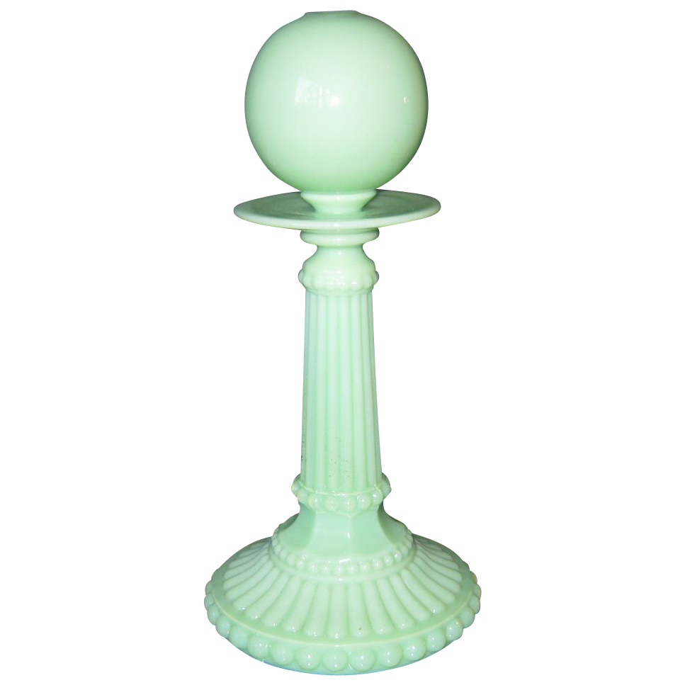 Super Rare Portieux Venetian Ordinaire Oil Lamp - Rare Color - C 1894 Super Rare Portieux Venetian Ordinaire Oil Lamp - Rare Color - C 1894