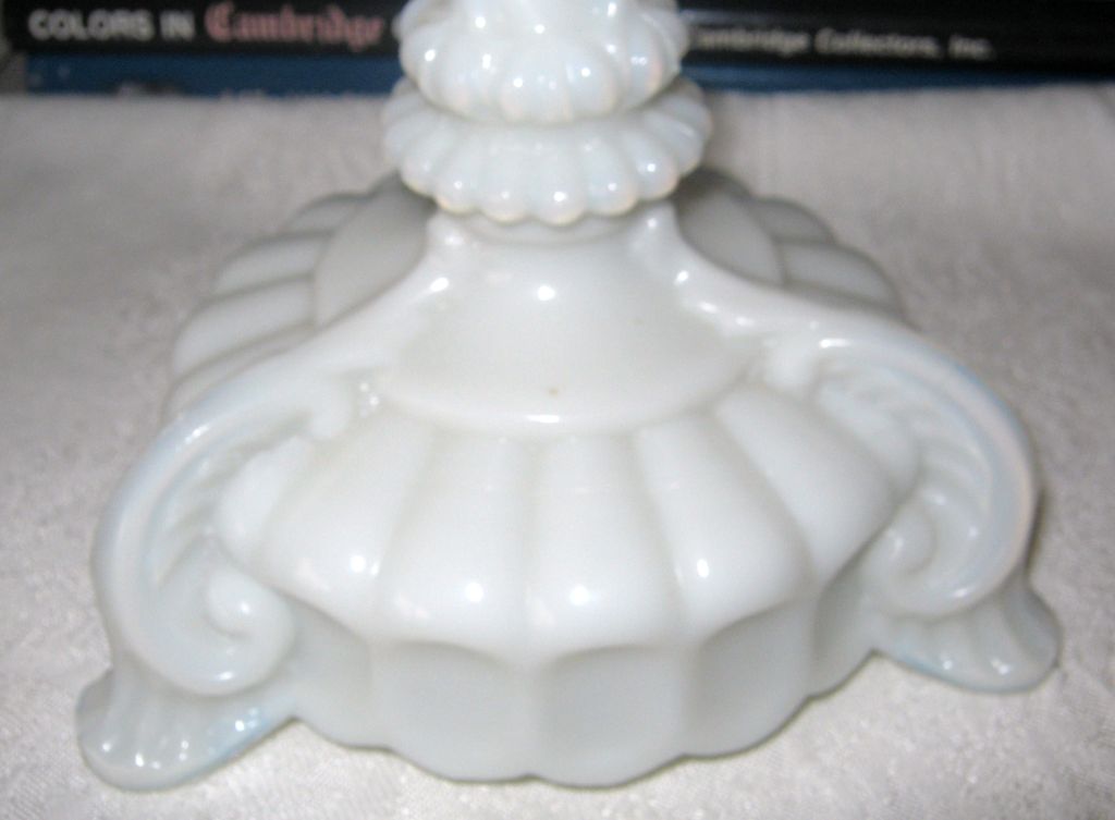 Portieux Richlieu Candlestick in White Opaque Opaline Portieux Richlieu Candlestick in White Opaque Opaline