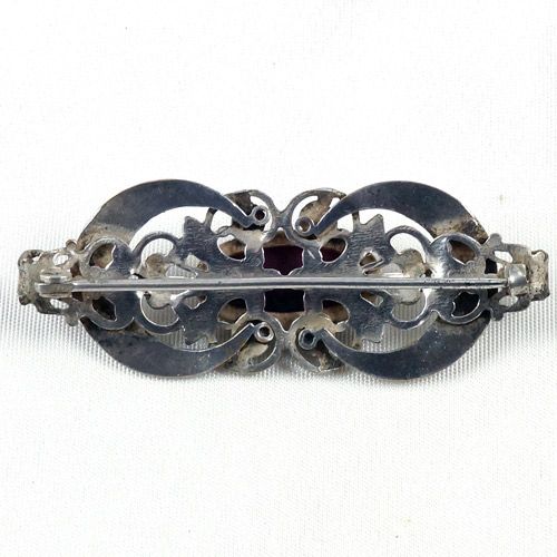 Very nice interesting C-Clasp Etruscan style Sterling Silver (925) brooch Very nice interesting C-Clasp Etruscan style Sterling Silver (925) brooch
