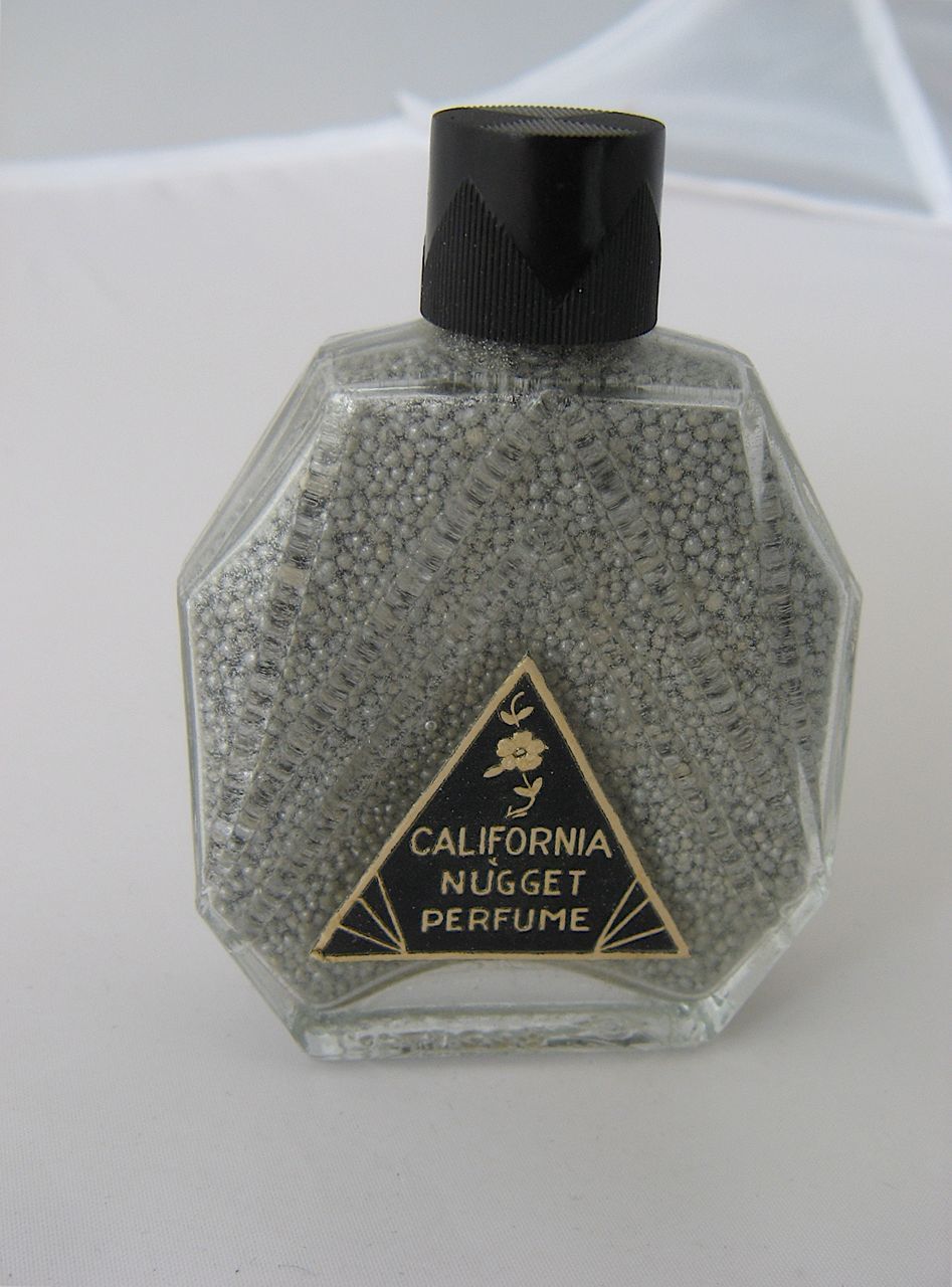 Art Deco California Nugget Perfume in Box Complete Art Deco California Nugget Perfume in Box Complete