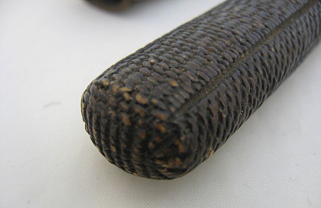 Antique Japanese Pipe Case Kiseruzutsu Lacquered Bamboo Antique Japanese Pipe Case Kiseruzutsu Lacquered Bamboo