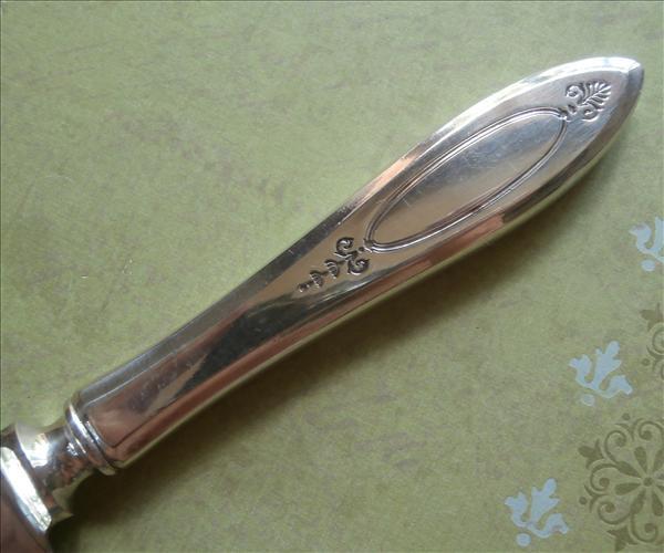 Adam 1917 Dessert Server Entree Vintage Silver Excellent Adam 1917 Dessert Server Entree Vintage Silver Excellent