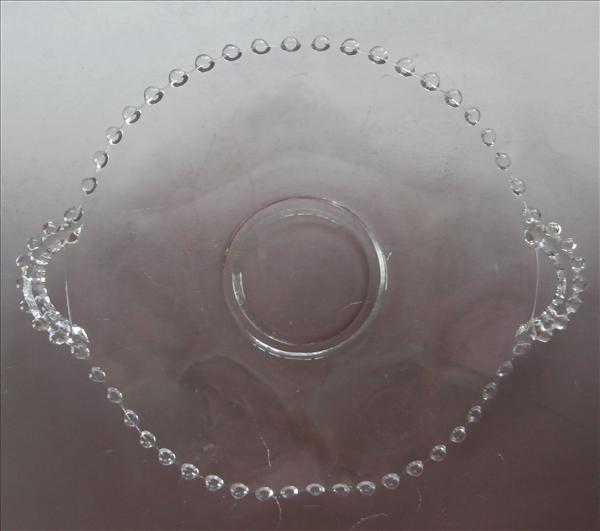 Candlewick Imperial Glass Crimped Tray 11.5 Inches Handles Candlewick Imperial Glass Crimped Tray 11.5 Inches Handles