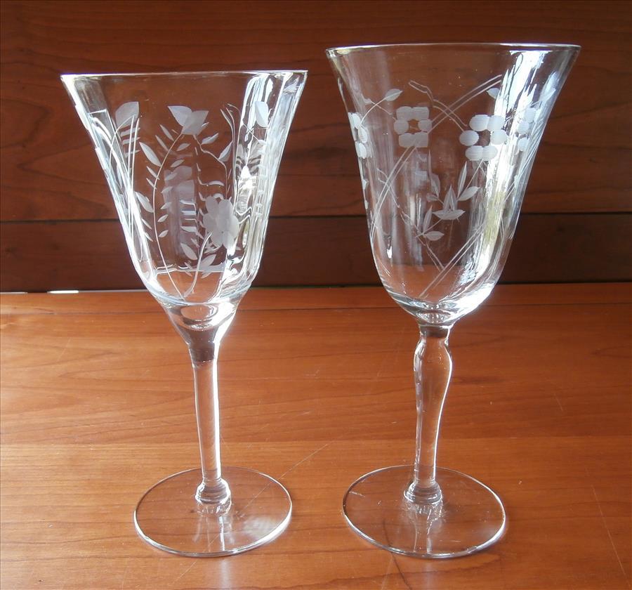 vintage wine glasses