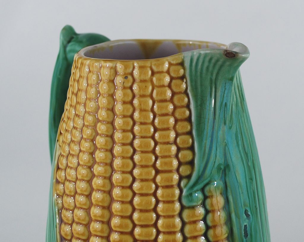 Antique Majolica Milk (Corn) Pitcher Antique Majolica Milk (Corn) Pitcher