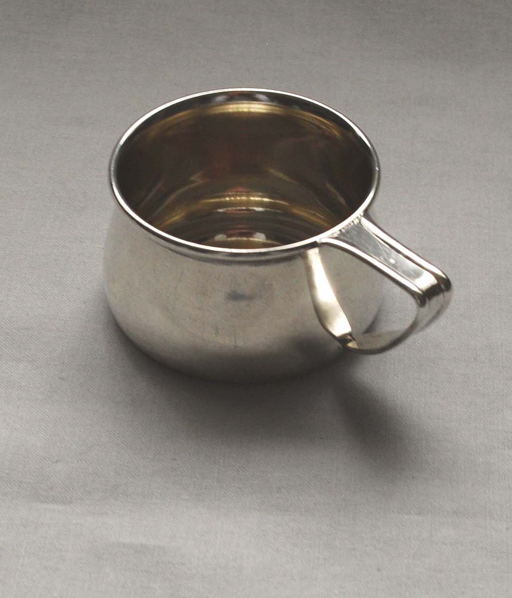 Child's Juice Cup with Handle, Sterling Silver, Vintage Child's Juice Cup with Handle, Sterling Silver, Vintage