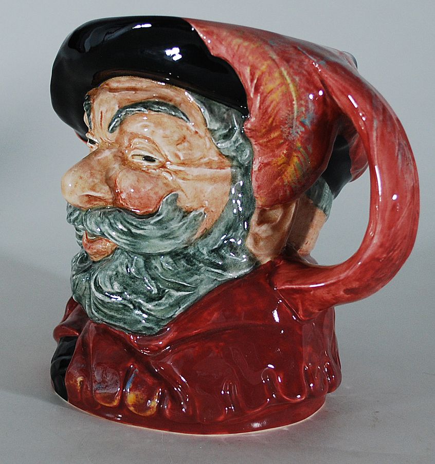 Porcelain Falstaff Jug, 1949, Royal Doulton, Vintage Porcelain Falstaff Jug, 1949, Royal Doulton, Vintage